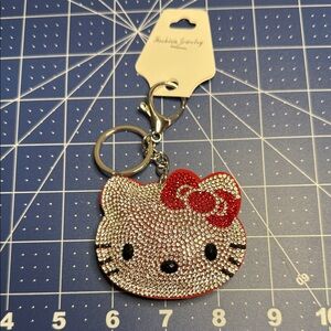 Hello Kitty Rhinestone Keychain/purse charm
